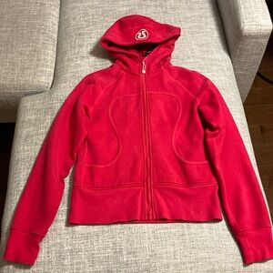 Lululemon Fuchsia Pink Scuba Hoodie - Size 6
